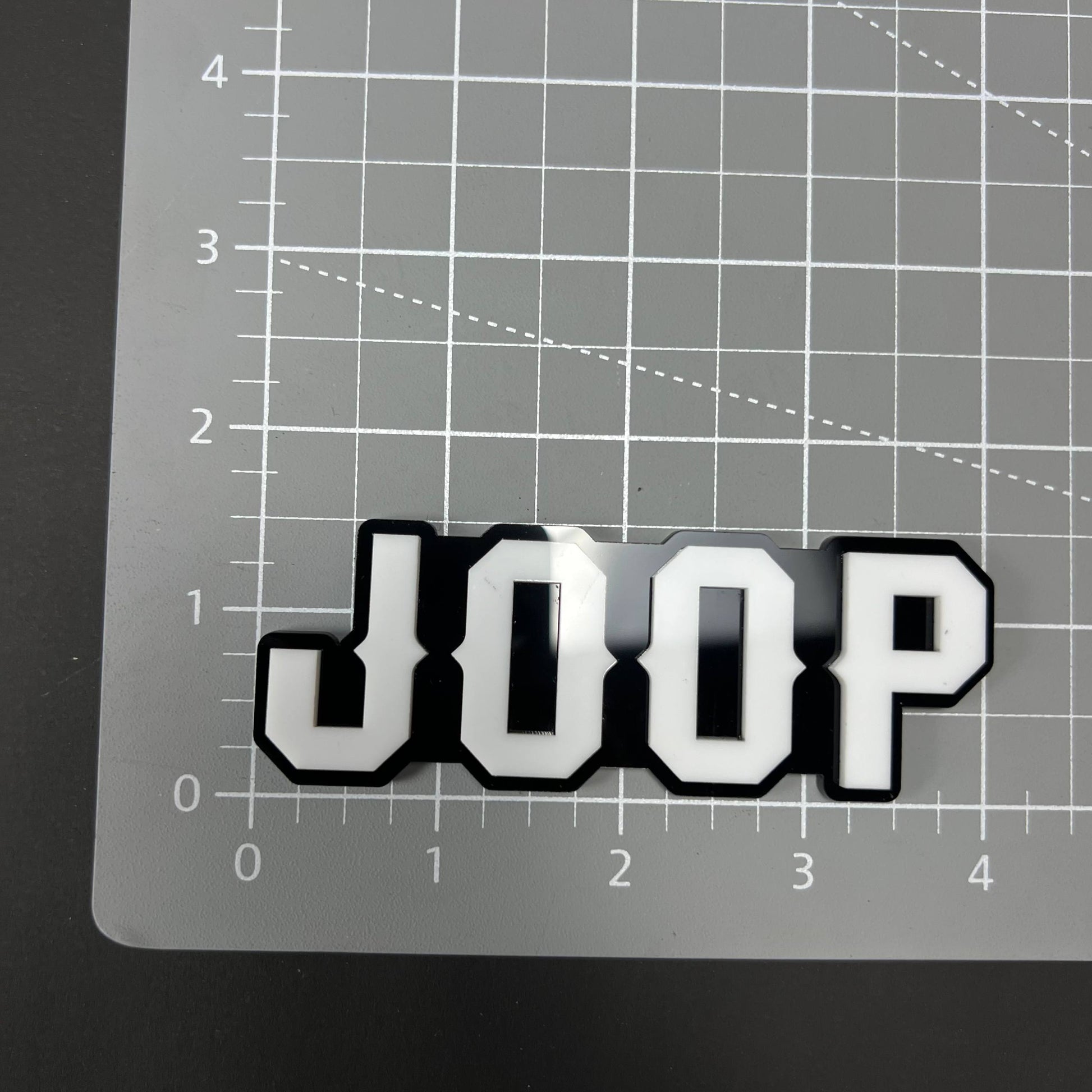 1PC JOOP 3D Acrylic Badge - Car Truck Emblem Fender Tailgate Trunk Sticker