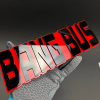 1PC BANG BUS 3D Acrylic Badge - Car Truck Emblem Fender Tailgate Trunk Sticker