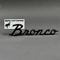1PC Bronco Wildtrak (Silver) 3D Acrylic Badge - Car Truck Emblem Fender Tailgate Trunk Sticker