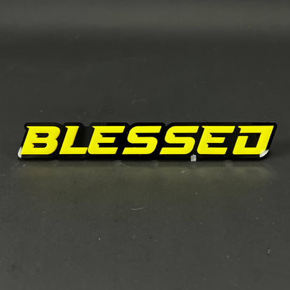1PC BLESSED 3D Acrylic Badge - Car Truck Emblem Fender Tailgate Trunk Sticker