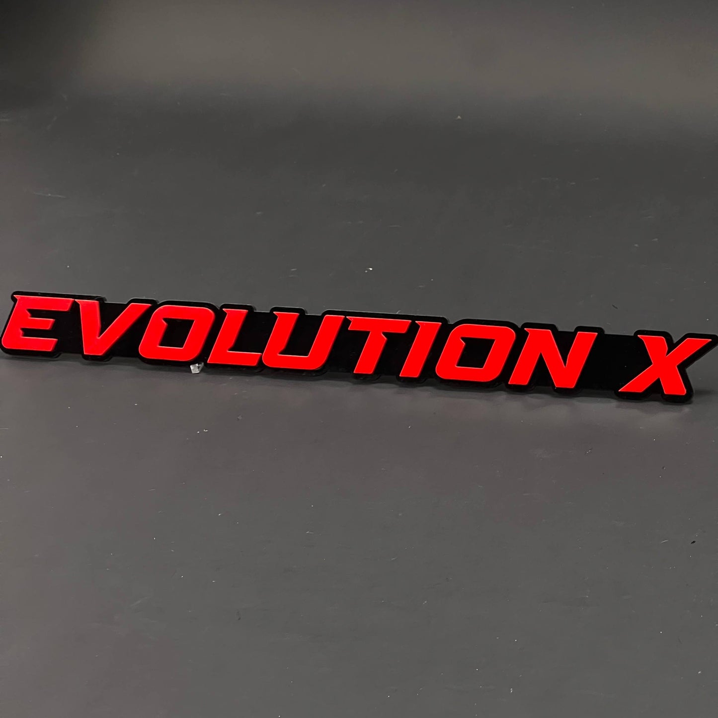 1PC EVOLUTION X 3D Acrylic Badge - Car Truck Emblem Fender Sticker