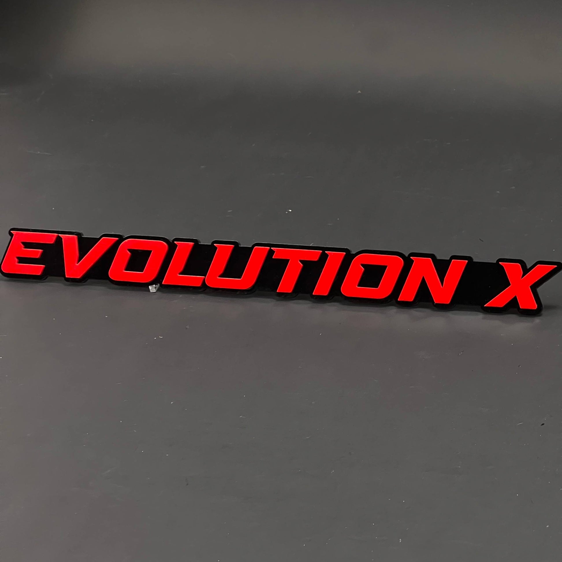 1PC EVOLUTION X 3D Acrylic Badge - Car Truck Emblem Fender Sticker