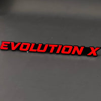 1PC EVOLUTION X 3D Acrylic Badge - Car Truck Emblem Fender Sticker