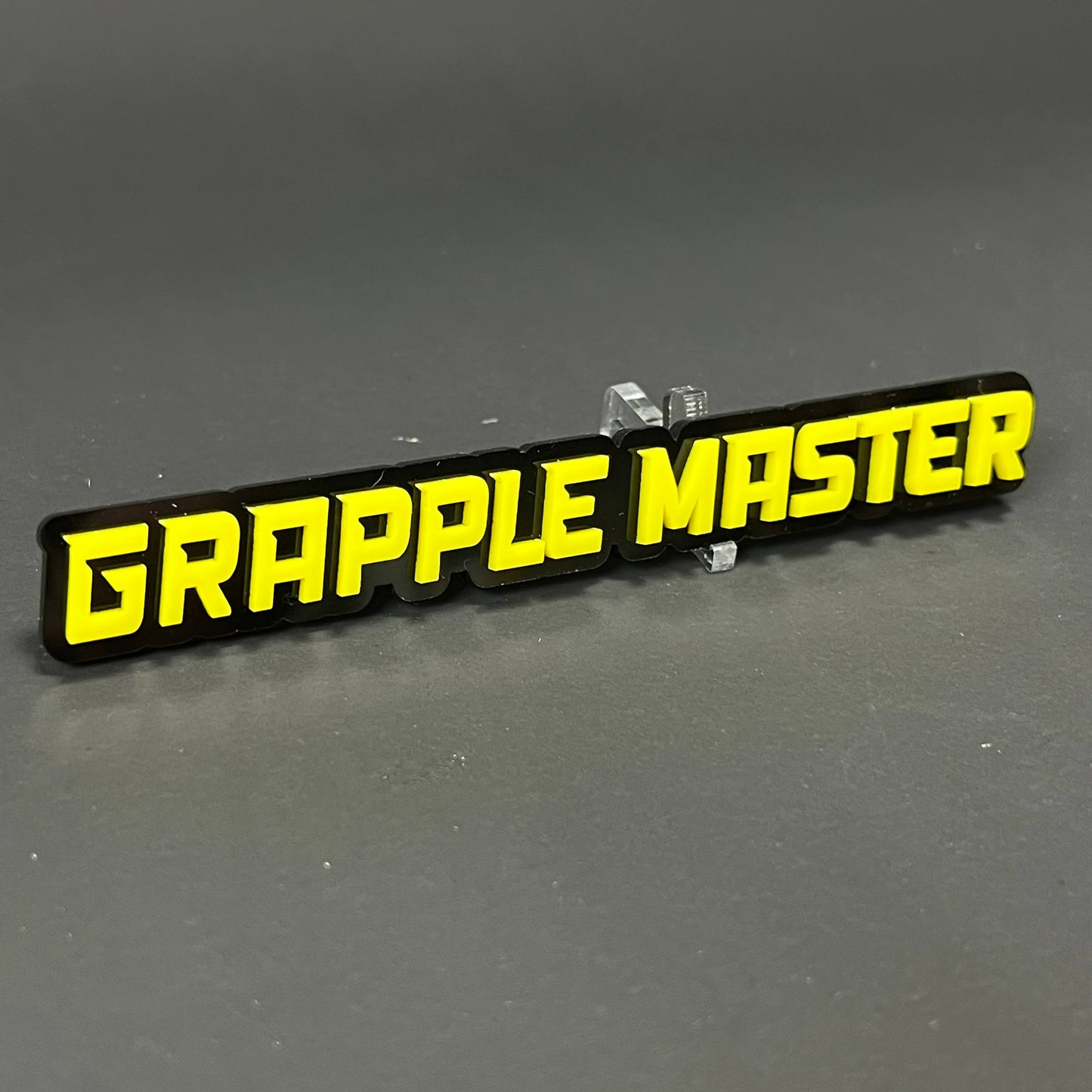 1PC GRAPPLE MASTER 3D Acrylic Badge - Car Truck Emblem Fender Sticker
