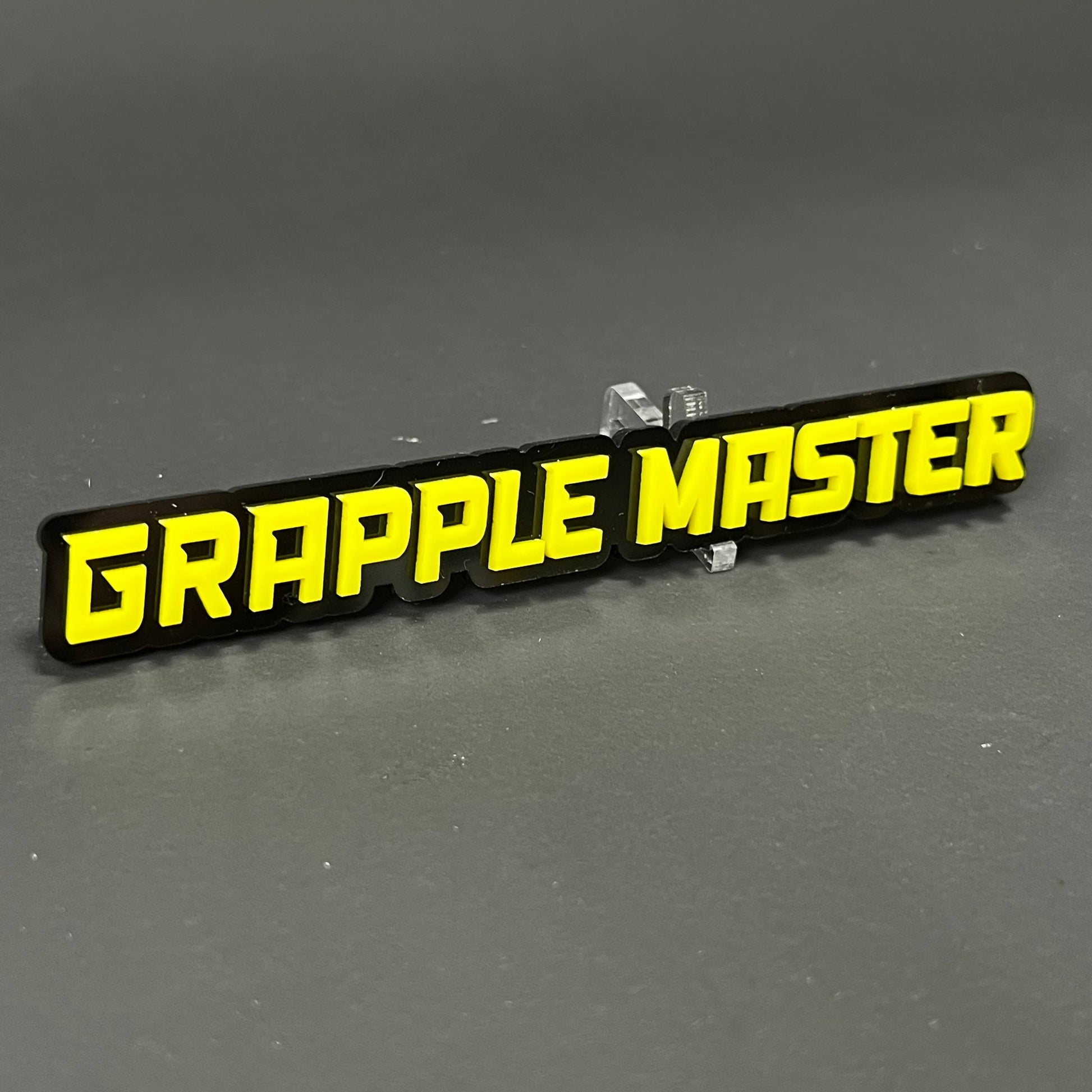 1PC GRAPPLE MASTER 3D Acrylic Badge - Car Truck Emblem Fender Sticker