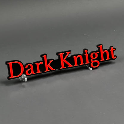 1PC Dark Knight 3D Acrylic Badge - Car Truck Emblem Fender Sticker