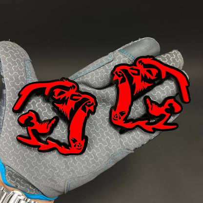 1PC Flexing Gorillas 3D Acrylic Badge - Car Truck Emblem Fender Sticker