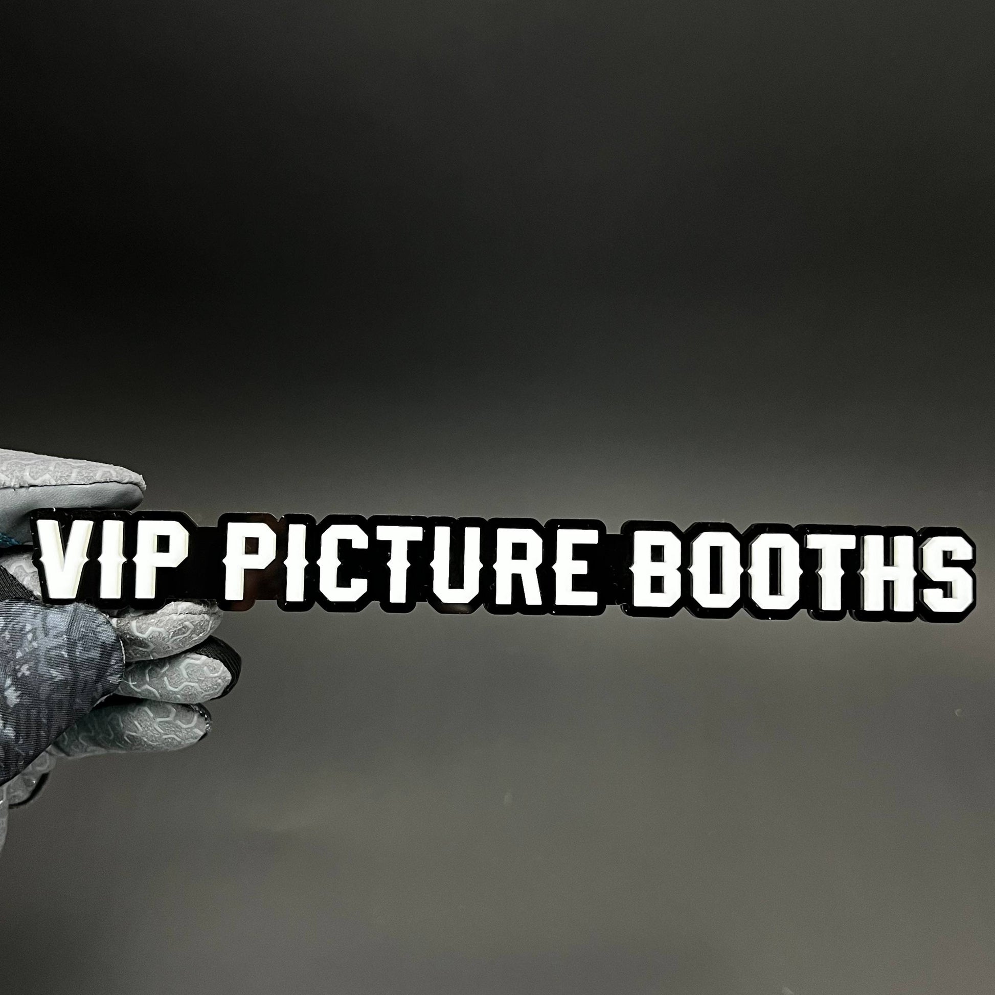 1PC VIP PICTURE BOOTHS 3D Acrylic Badge - Car Truck Emblem Fender Sticker