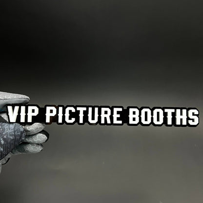 1PC VIP PICTURE BOOTHS 3D Acrylic Badge - Car Truck Emblem Fender Sticker