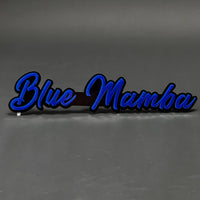 1PC Blue Mamba 3D Acrylic Badge - Car Truck Emblem Fender Tailgate Trunk Sticker
