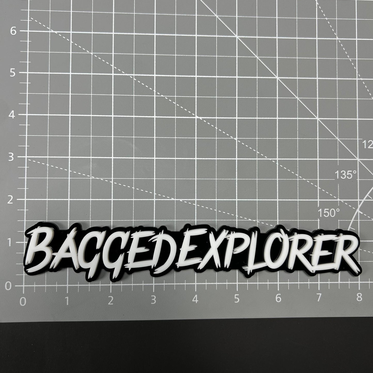 1PC BAGGEDEXPLORER 3D Acrylic Badge - Car Truck Emblem Fender Sticker