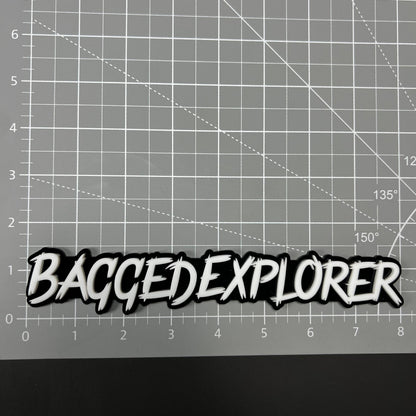 1PC BAGGEDEXPLORER 3D Acrylic Badge - Car Truck Emblem Fender Sticker
