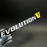 1PC EVOLUTION V 3D Acrylic Badge - Car Truck Emblem Fender Sticker