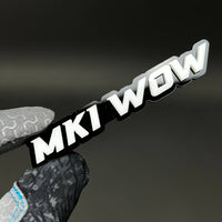 1PC MK1 WOW 3D Acrylic Badge - Car Truck Emblem Fender Tailgate Trunk Sticker