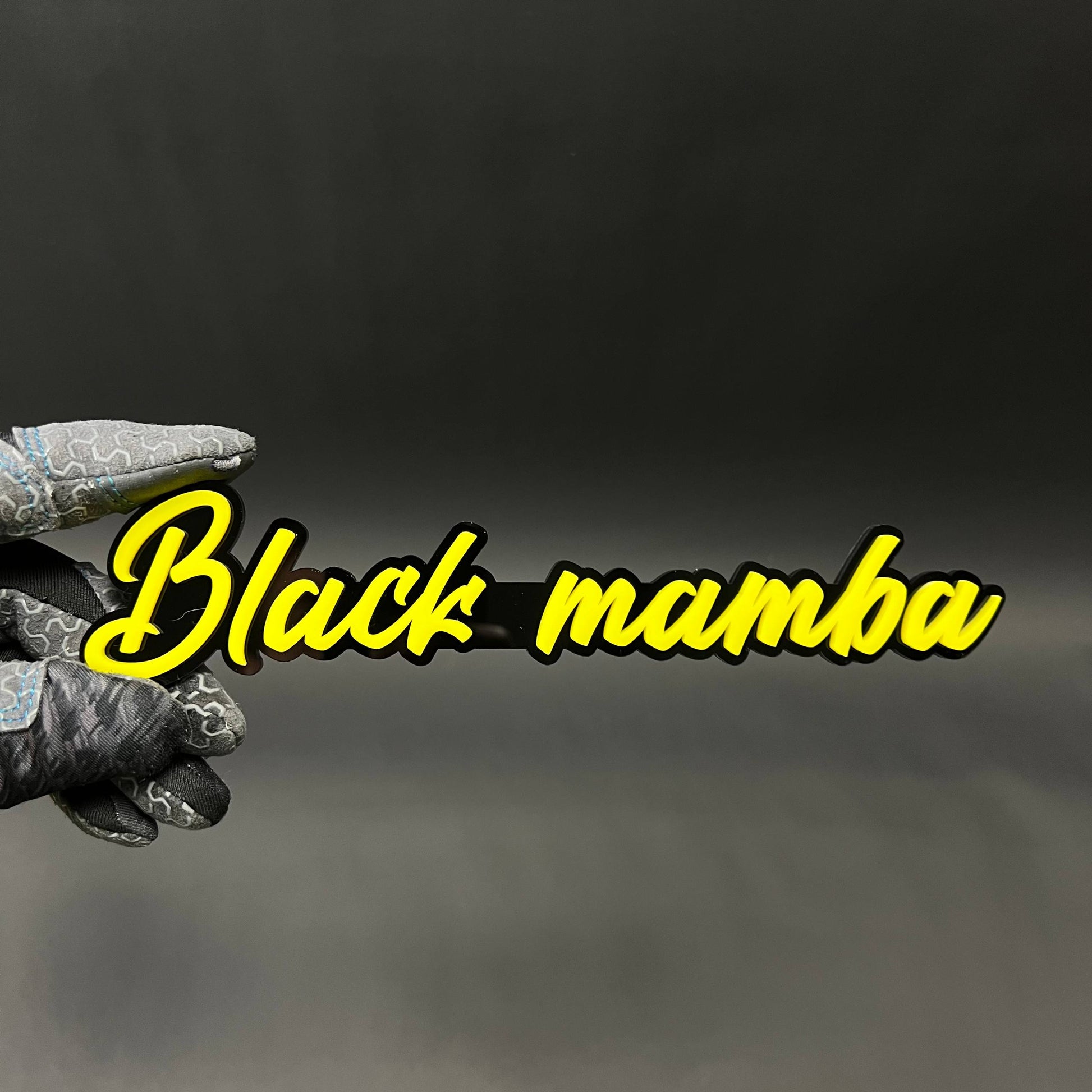 1PC Black mamba 3D Acrylic Badge - Car Truck Emblem Fender Sticker