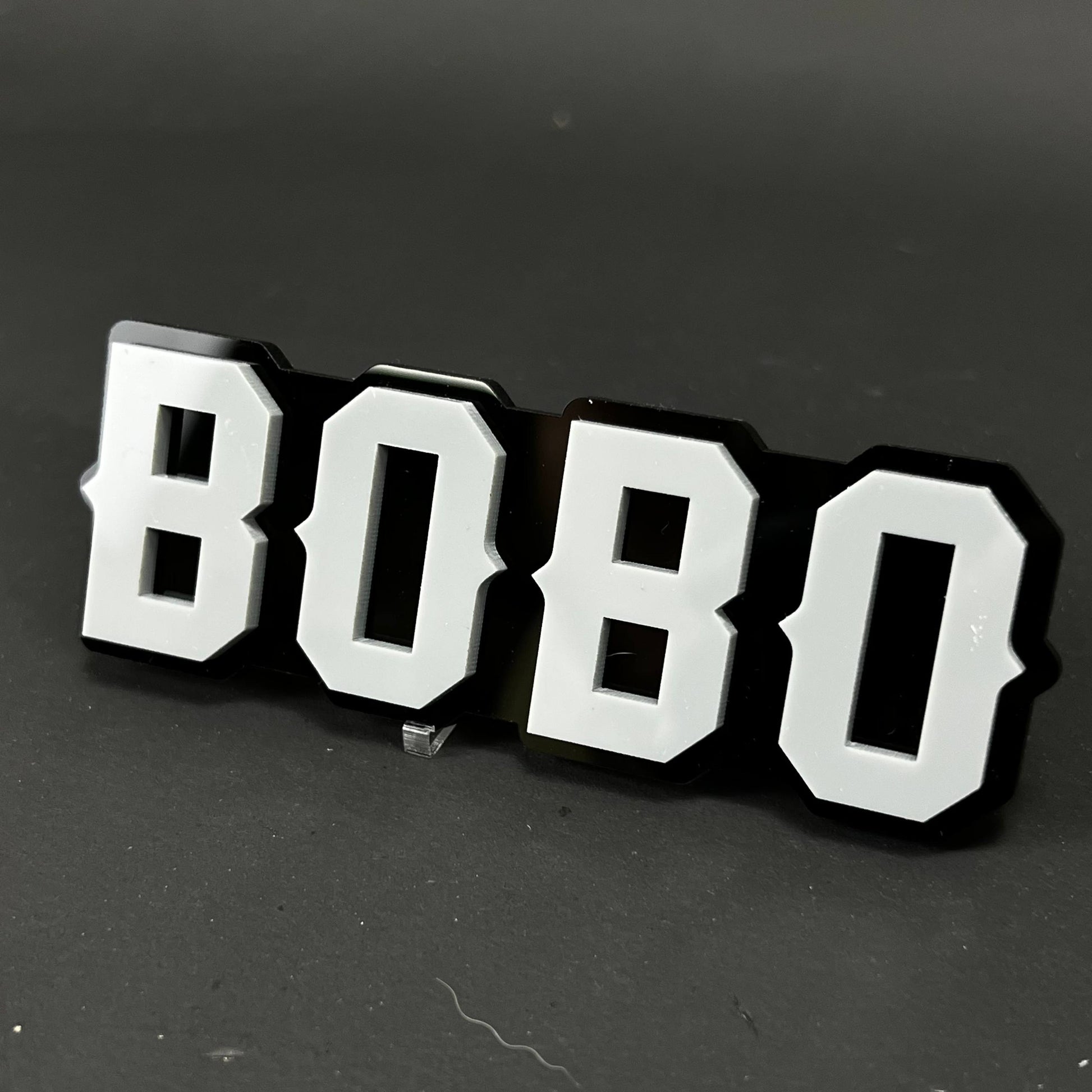 1PC BOBO 3D Acrylic Badge - Car Truck Emblem Fender Tailgate Trunk Sticker