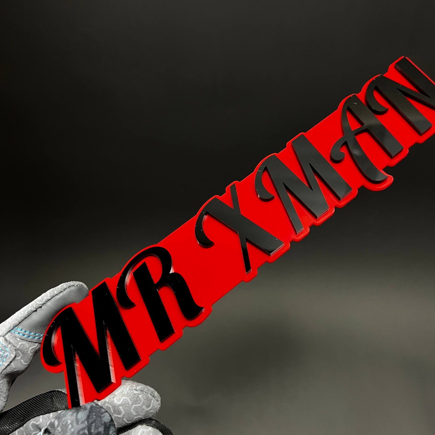 1PC MR XMAN 3D Acrylic Badge - Car Truck Emblem Fender Tailgate Trunk Sticker