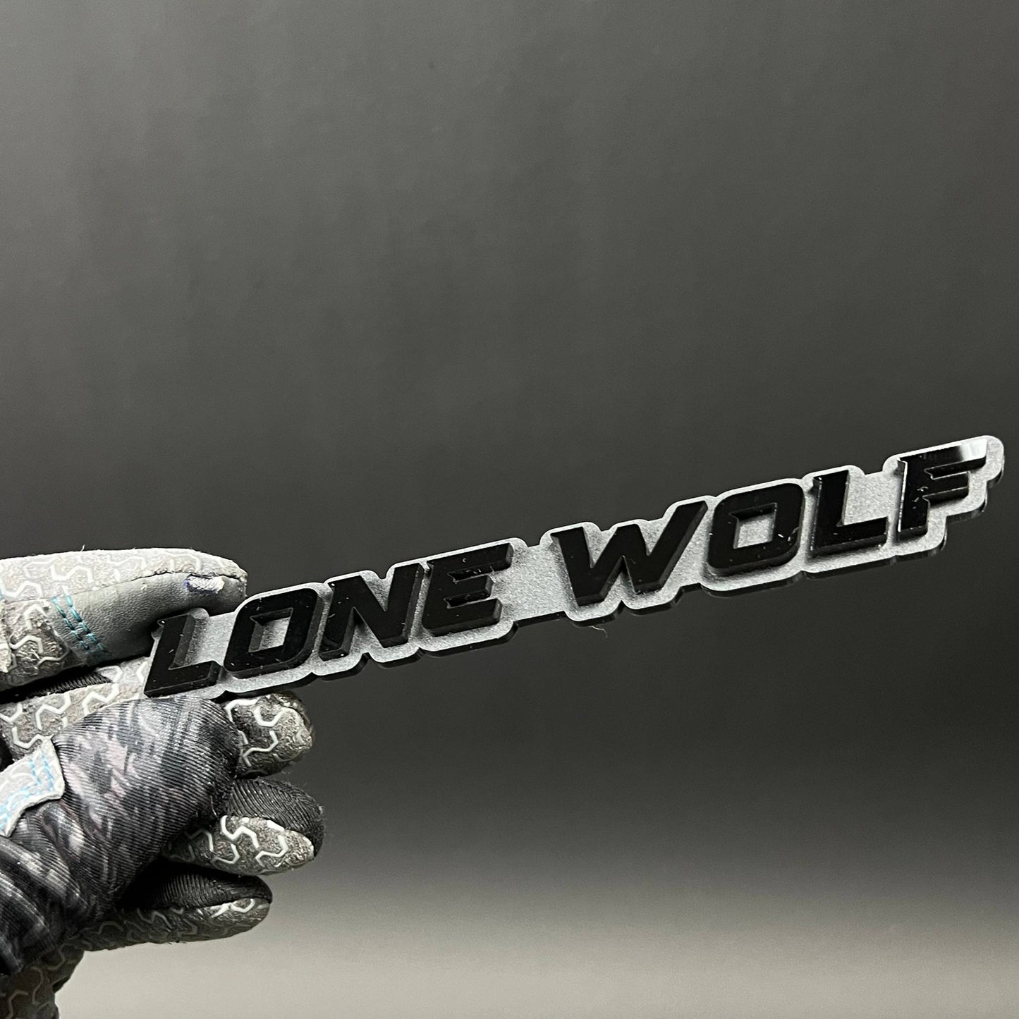 1PC LONE WOLF 3D Acrylic Badge - Car Truck Emblem Fender Tailgate Trunk Sticker