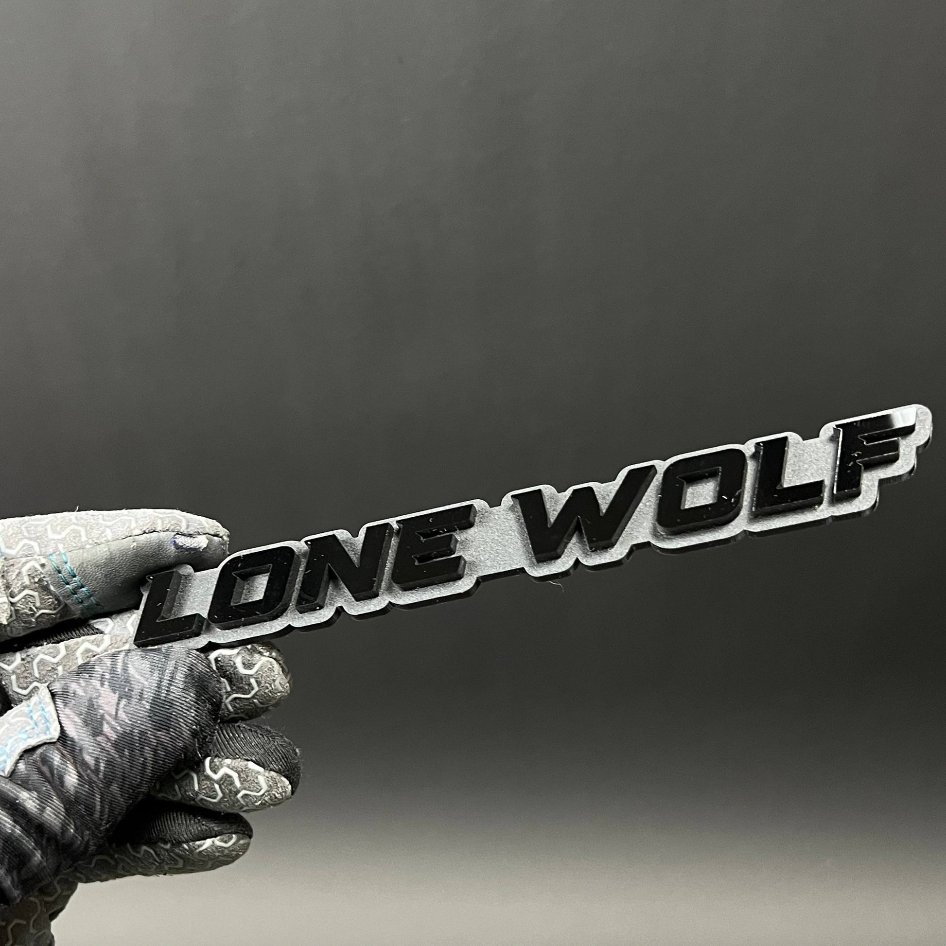 1PC LONE WOLF 3D Acrylic Badge - Car Truck Emblem Fender Tailgate Trunk Sticker