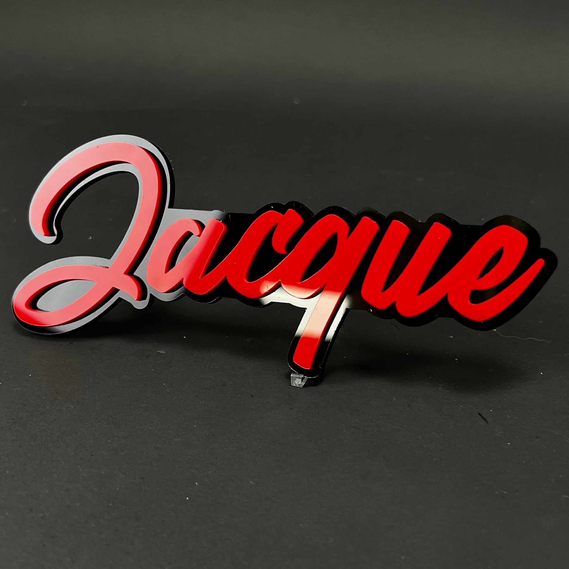 1PC Jacque 3D Acrylic Badge - Car Truck Emblem Fender Tailgate Trunk Sticker