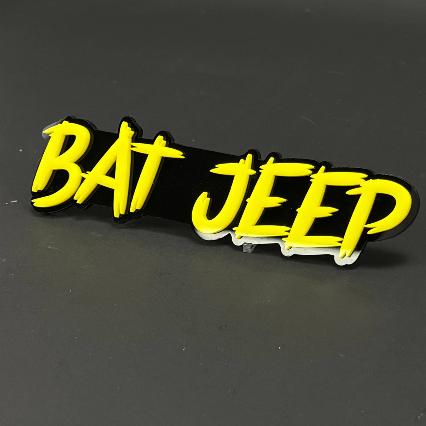 1PC BAT JEEP 3D Acrylic Badge - Car Truck Emblem Fender Tailgate Trunk Sticker