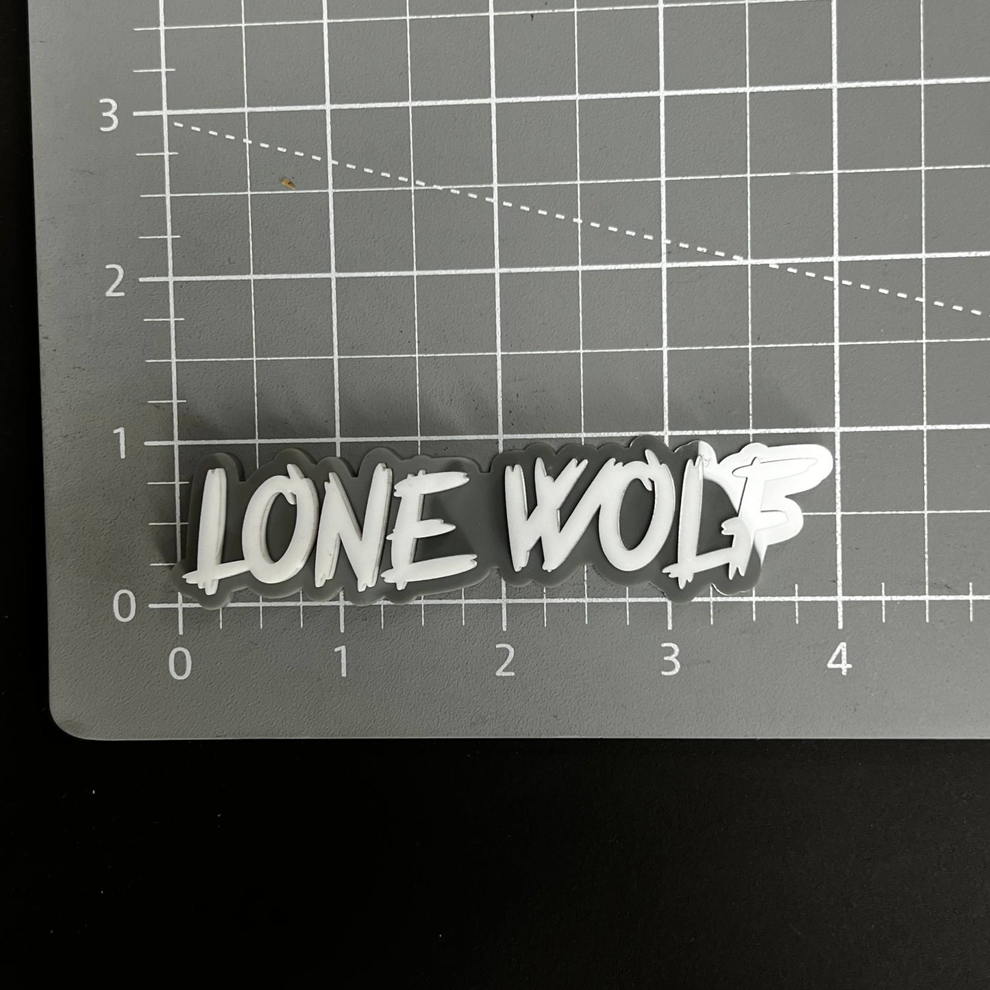 1PC LONE WOLF 3D Acrylic Badge - Car Truck Emblem Fender Tailgate Trunk Sticker