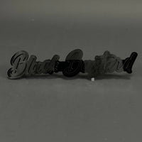 1PC Black Bastard 3D Acrylic Badge - Car Truck Emblem Fender Sticker