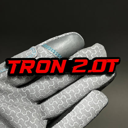 1PC TRON 2.0T 3D Acrylic Badge - Car Truck Emblem Fender Tailgate Trunk Sticker