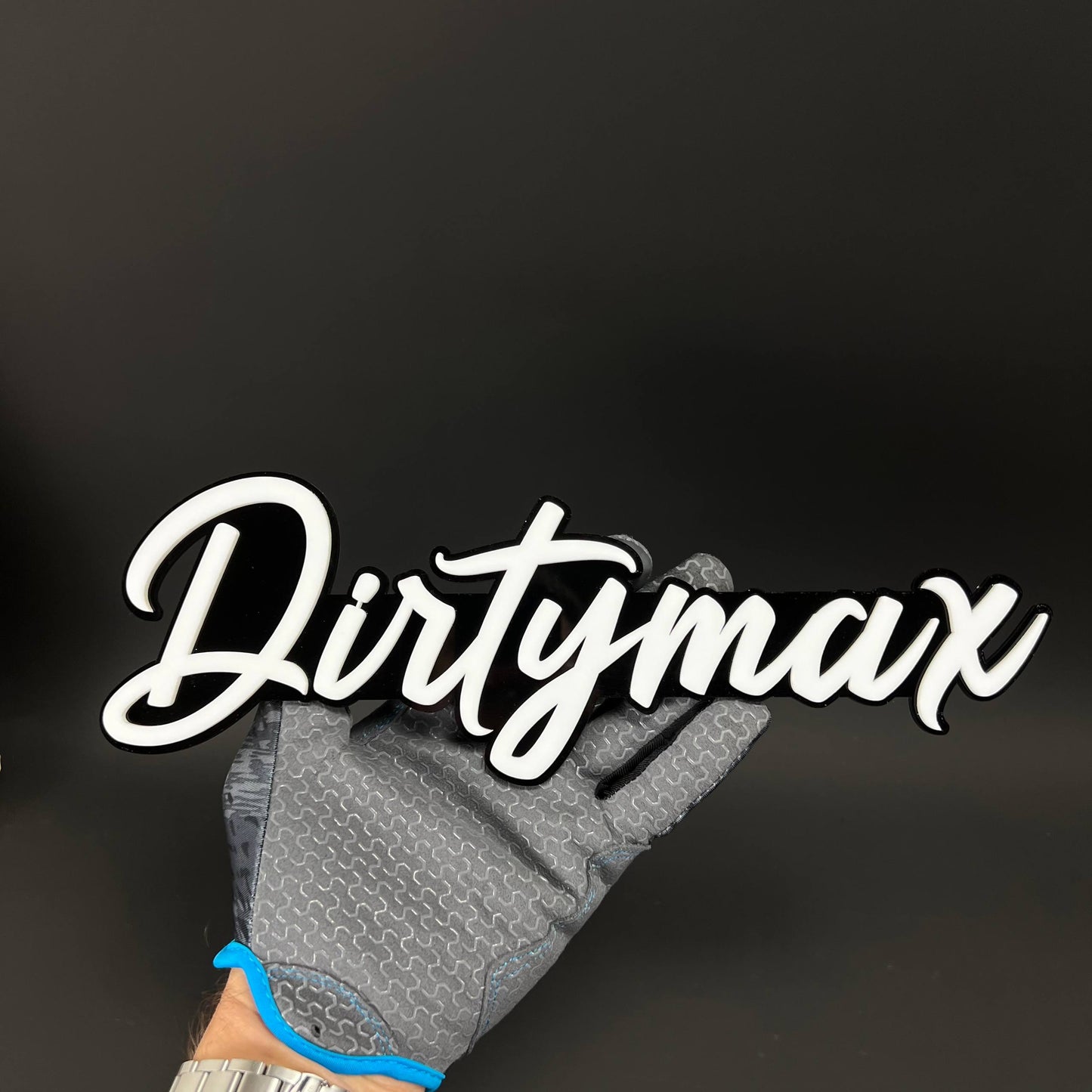1PC DIRTYMAX 3D Acrylic Badge - Car Truck Emblem Fender Tailgate Trunk Sticker