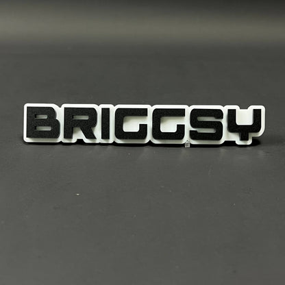 1PC BRIGGSY 3D Acrylic Badge - Car Truck Emblem Fender Tailgate Trunk Sticker