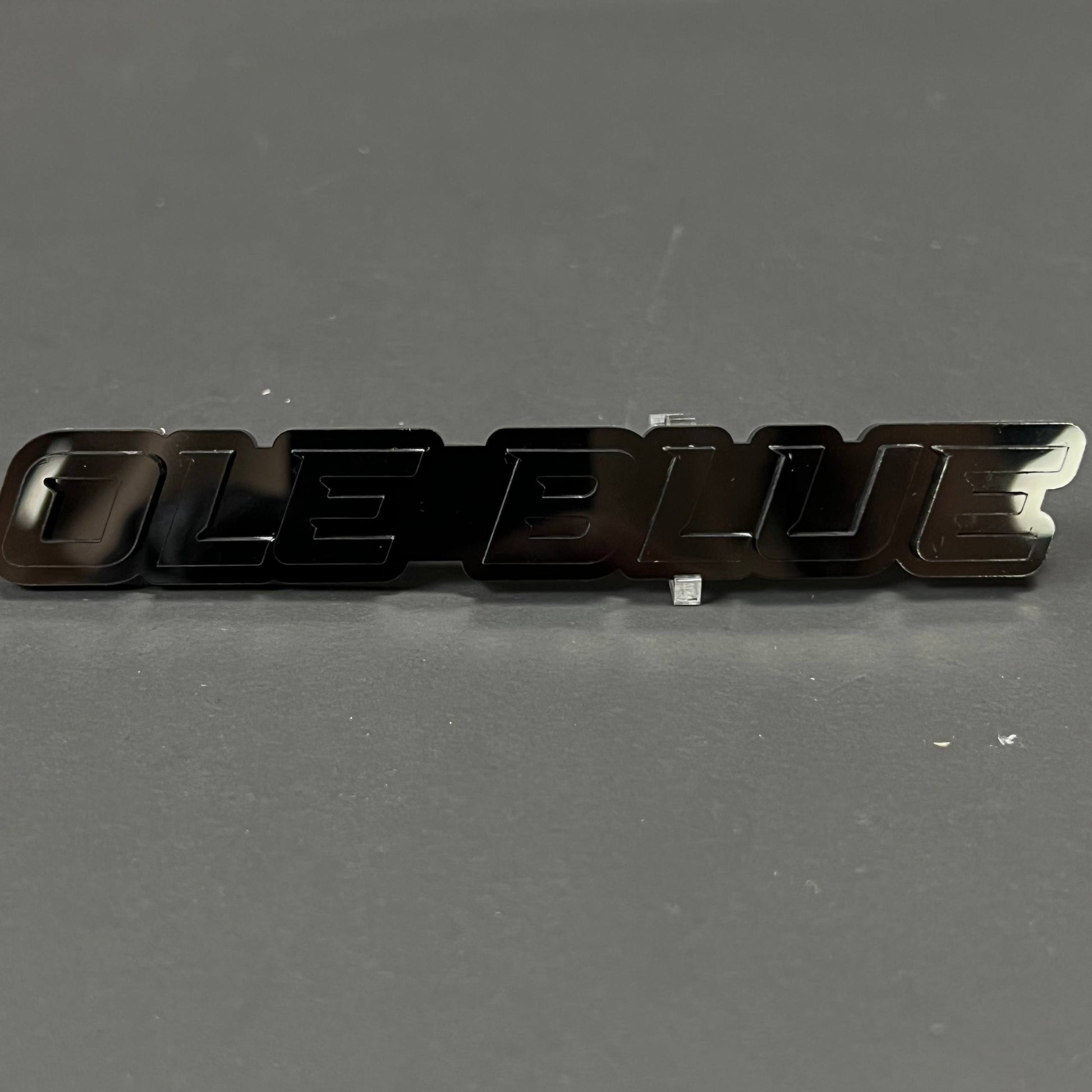 1PC OLE BLUE 3D Acrylic Badge - Car Truck Emblem Fender Tailgate Trunk Sticker