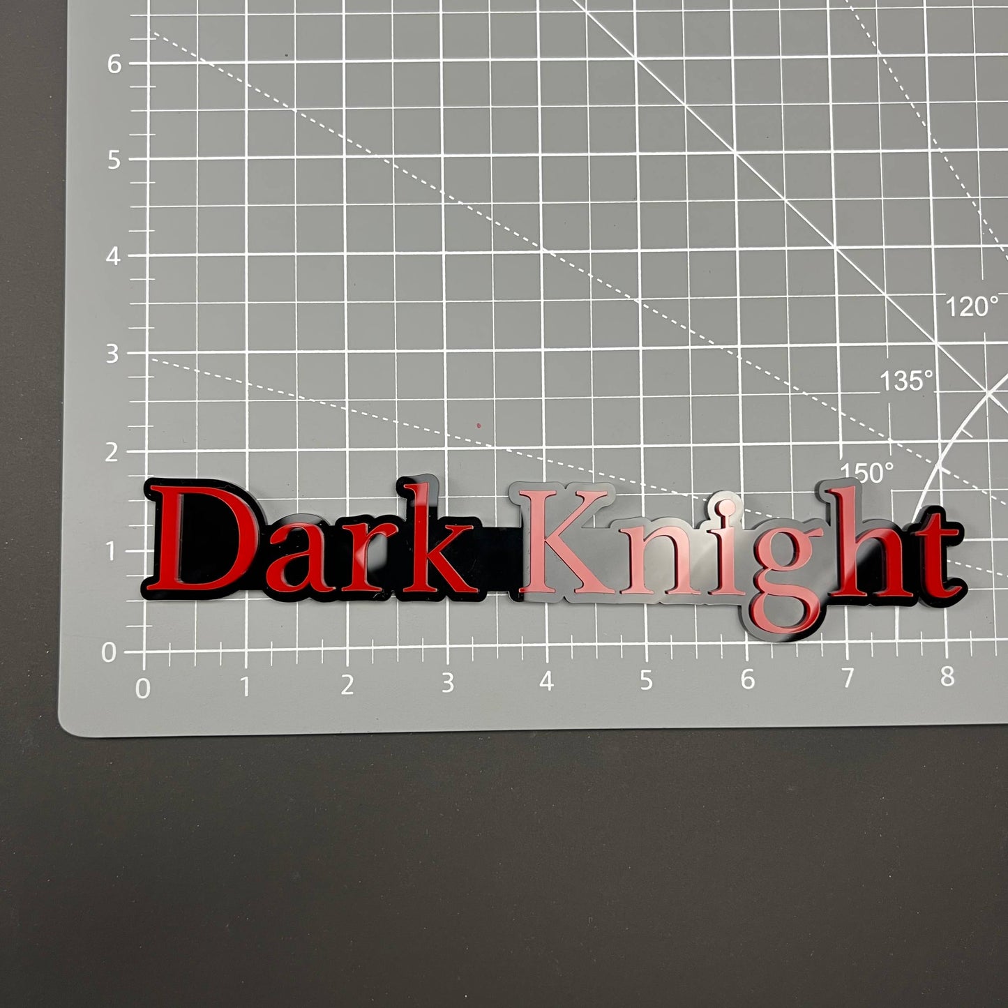 1PC Dark Knight 3D Acrylic Badge - Car Truck Emblem Fender Sticker