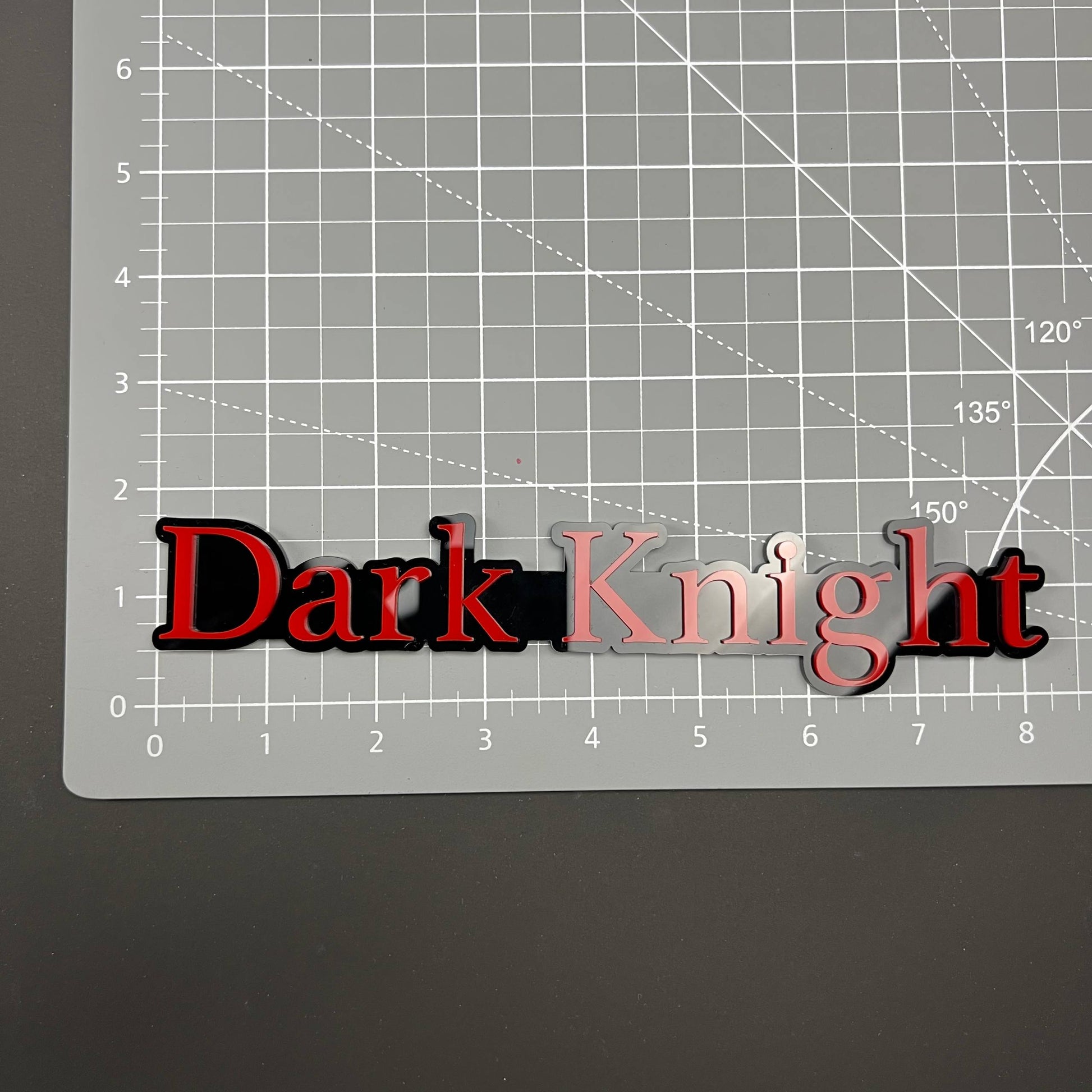 1PC Dark Knight 3D Acrylic Badge - Car Truck Emblem Fender Sticker