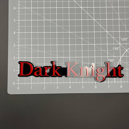1PC Dark Knight 3D Acrylic Badge - Car Truck Emblem Fender Sticker