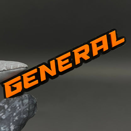 1PC GENERAL 3D Acrylic Badge - Car Truck Emblem Fender Tailgate Trunk Sticker