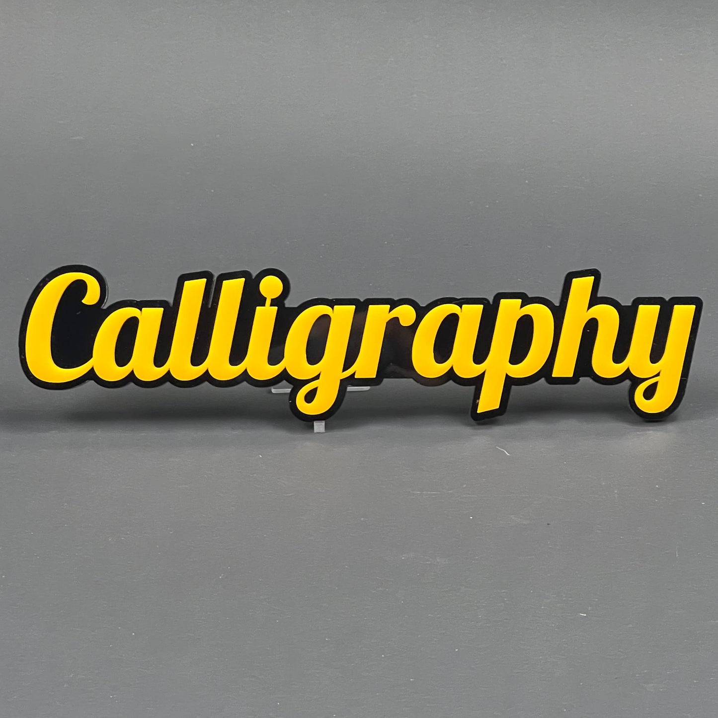 Calligraphy 3D Acrylic Badge - Car Truck Emblem Fender Tailgate Trunk Sticker