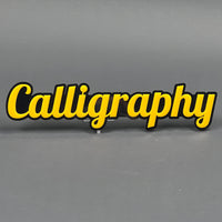 Calligraphy 3D Acrylic Badge - Car Truck Emblem Fender Tailgate Trunk Sticker