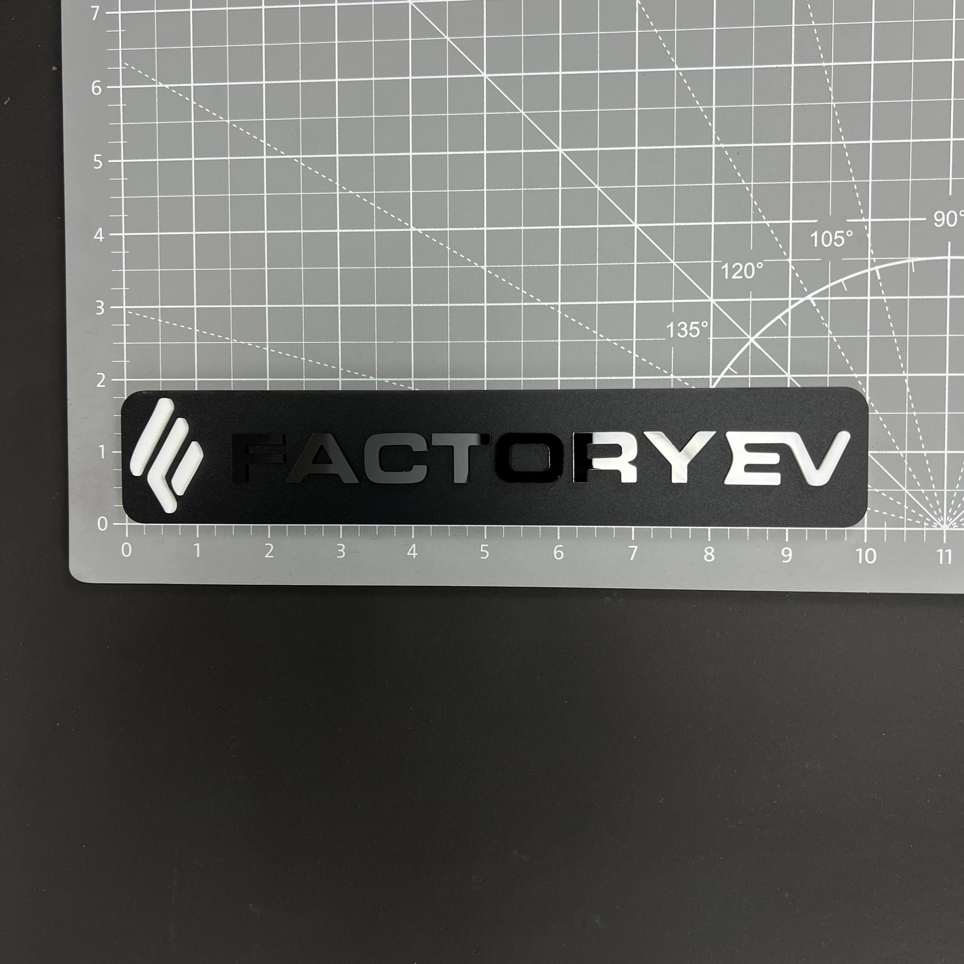 1PC FACTORY EV 3D Acrylic Badge - Car Truck Emblem Fender Tailgate Trunk Sticker