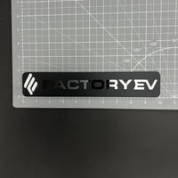 1PC FACTORY EV 3D Acrylic Badge - Car Truck Emblem Fender Tailgate Trunk Sticker