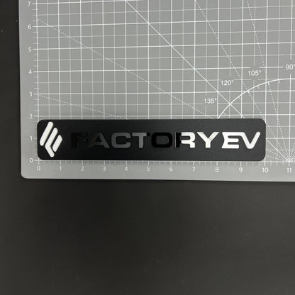 1PC FACTORY EV 3D Acrylic Badge - Car Truck Emblem Fender Tailgate Trunk Sticker