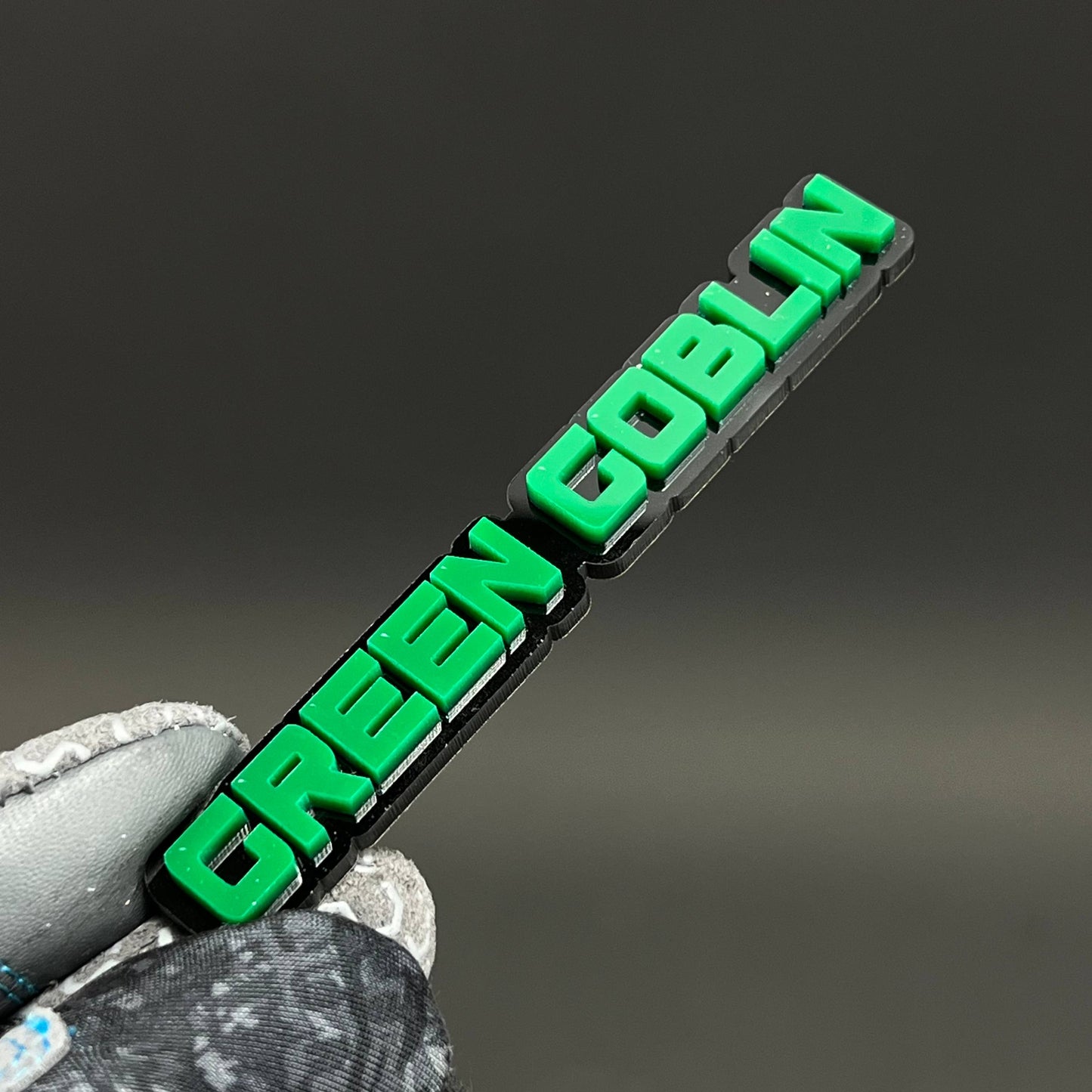 1PC GREEN GOBLIN 3D Acrylic Badge - Car Truck Emblem Fender Sticker