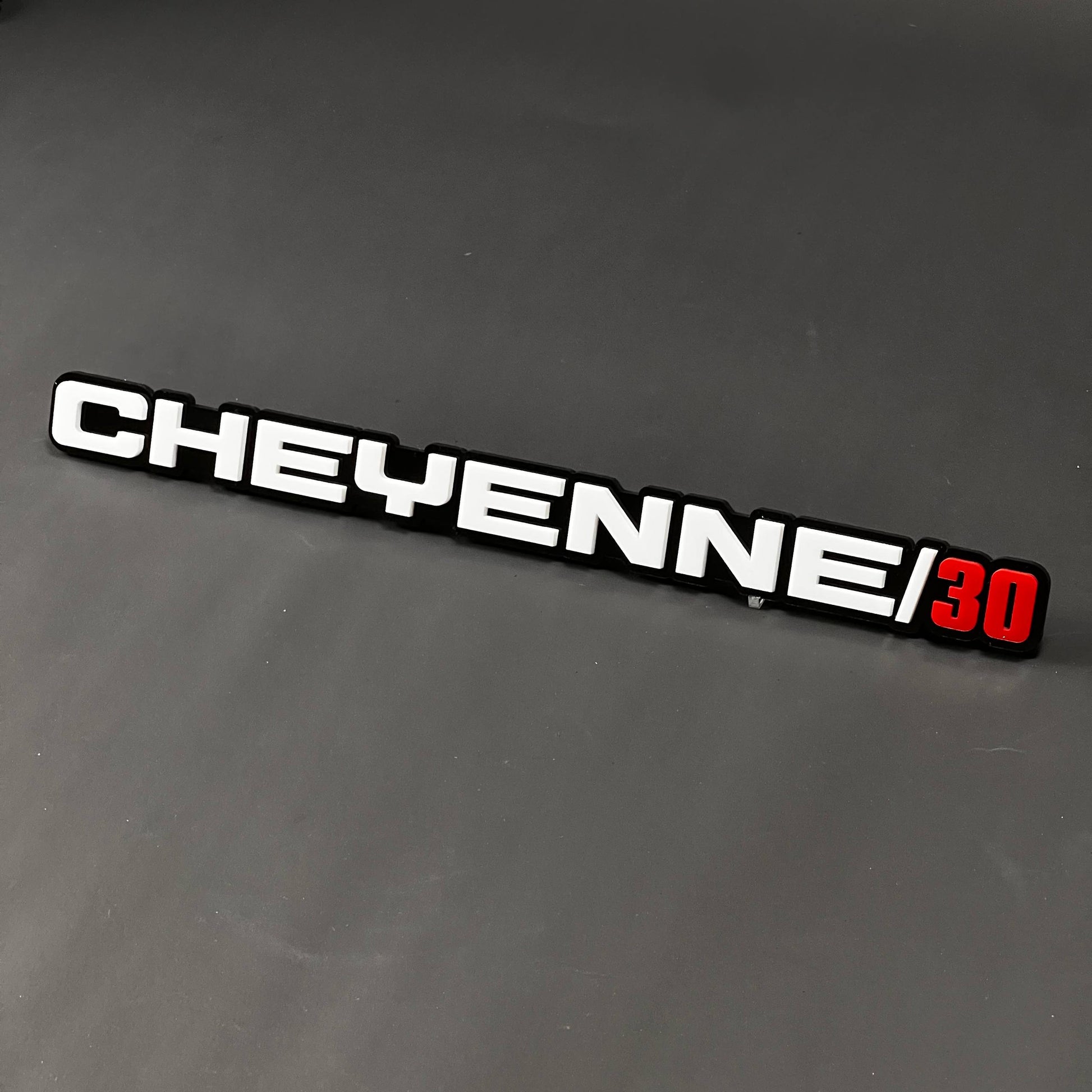 1PC CHEYENNE/30 3D Acrylic Badge - Car Truck Emblem Fender Sticker