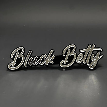 1PC Black Betty 3D Acrylic Badge - Car Truck Emblem Fender Sticker
