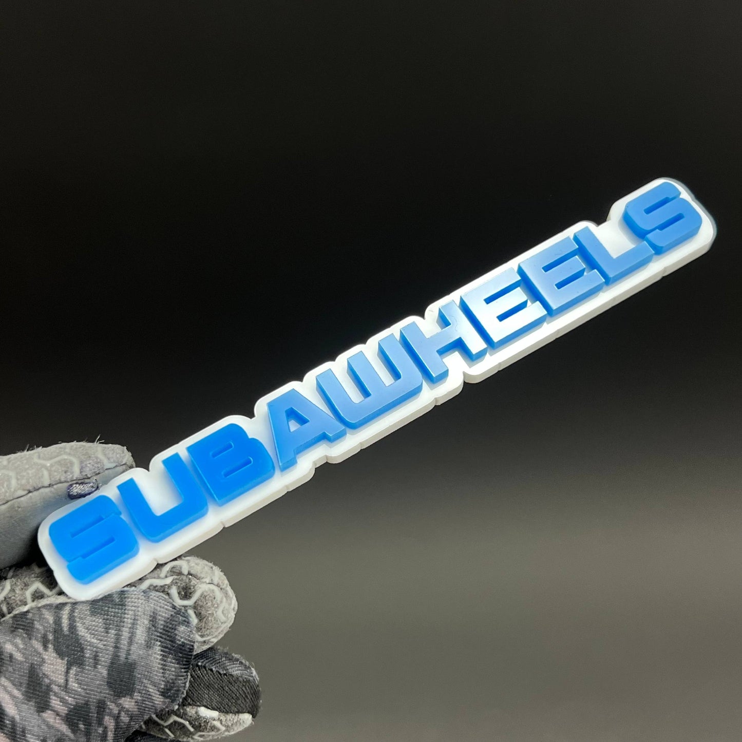 1PC SUBAWHEELS 3D Acrylic Badge - Car Truck Emblem Fender Tailgate Trunk Sticker