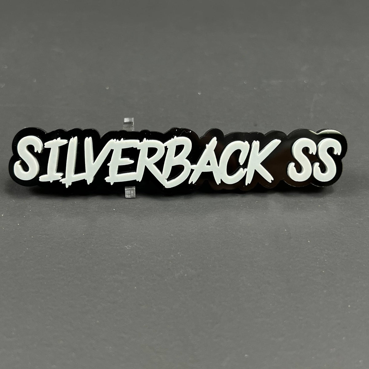 1PC SILVERBACK SS 3D Acrylic Badge - Car Truck Emblem Fender Sticker
