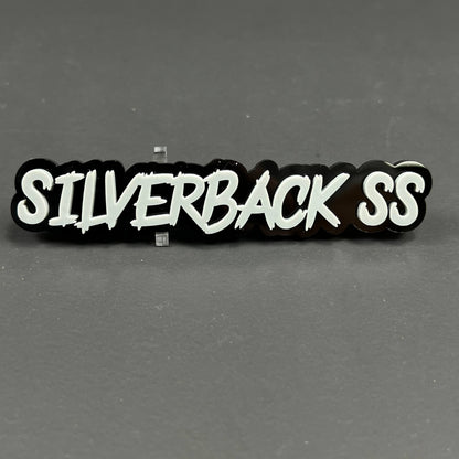 1PC SILVERBACK SS 3D Acrylic Badge - Car Truck Emblem Fender Sticker