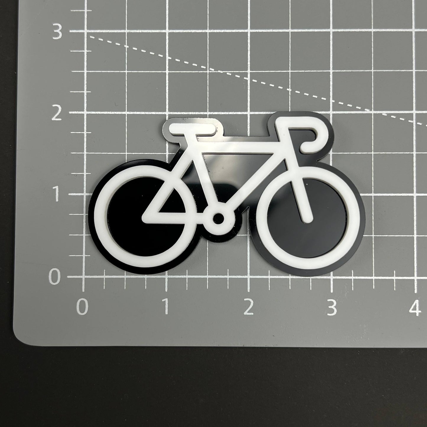 1PC Bicycle 3D Acrylic Badge - Car Truck Emblem Fender Tailgate Trunk Sticker