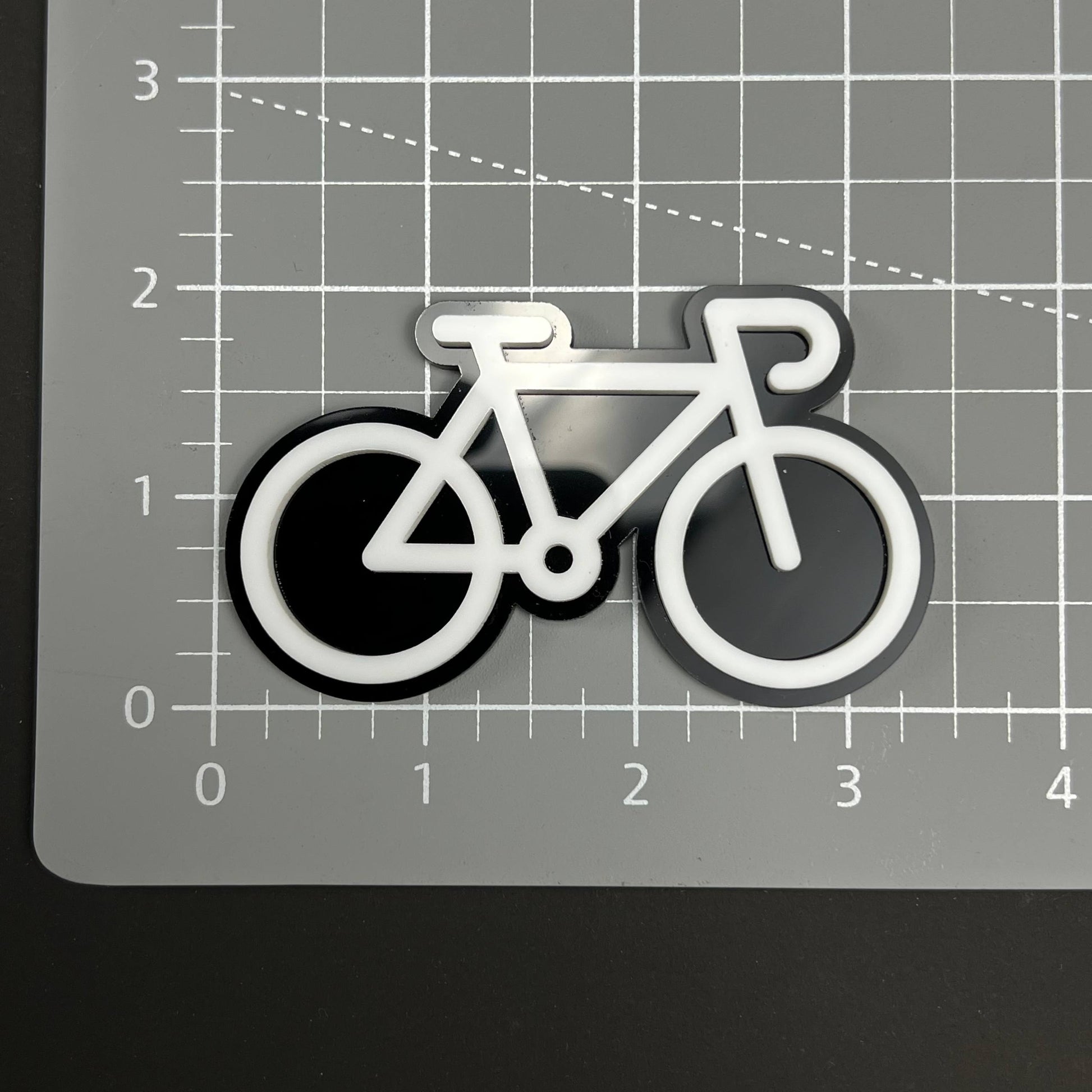 1PC Bicycle 3D Acrylic Badge - Car Truck Emblem Fender Tailgate Trunk Sticker