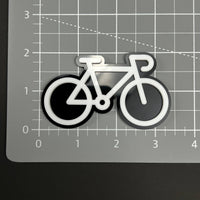 1PC Bicycle 3D Acrylic Badge - Car Truck Emblem Fender Tailgate Trunk Sticker