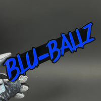 1PC BLU-BALLZ 3D Acrylic Badge - Car Truck Emblem Fender Tailgate Trunk Sticker